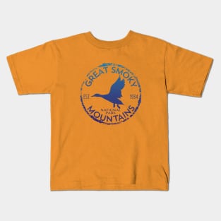 Great Smoky Mountains National Park Vintage Design Goose Kids T-Shirt